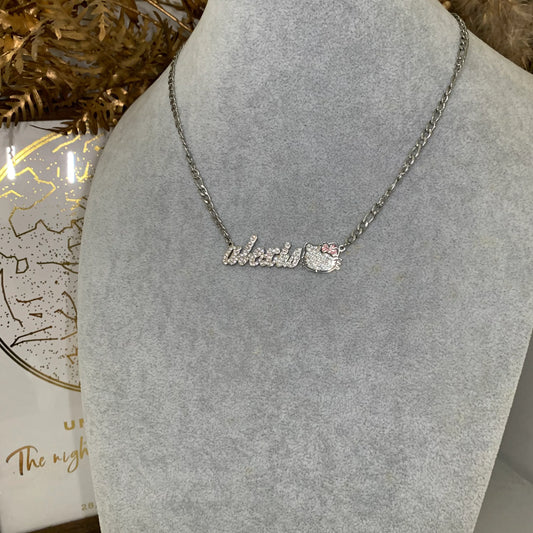 All Bling out Hk Name Necklace