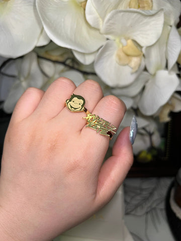 Curious George ring - Camillaboutiqueshop